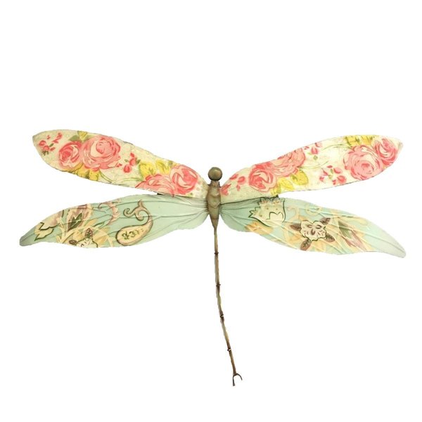 Eangee Home Design Eangee Home Design m4011 Dragonfly Wall Decor; Pink & Blue m4011